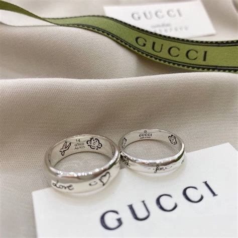 gucci couple rings|18kt gold gucci rings.